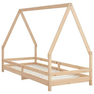 Kinderbedframe 80x200 cm massief grenenhout
