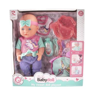 Jonotoys Tutu baby doll leuke speel pop met accessoires