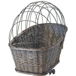 Fietsmand riet 42/57 cm achterop met rek grijs Gebr. de Boon - Gebr de boon Fietsmand riet 42/57 cm achterop met rek grijs Gebr. de Boon - Gebr de boon