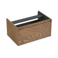 Onderkast Forzalaqua Reno 80x51x40 Cm 1 La Softclose Eiken Castle Brown - thumbnail