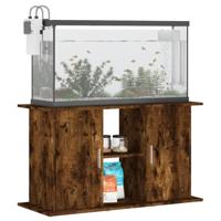 Aquariumstandaard 101x41x58 cm bewerkt hout gerookt eikenkleur - thumbnail