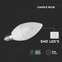 E14 LED Lamp - 3,7 Watt 320 Lumen - 3000K Warm wit - Vervangt 25 Watt - E14 fitting - Kaarslamp - Kleine fitting - thumbnail