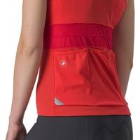 Castelli Anima 4 mouwloos fietsshirt rood dames L - thumbnail
