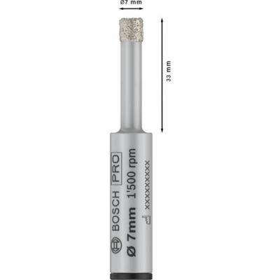 Bosch Accessoires PRO Ceramic dry diamantboor | 7 x 33 x 13 mm - 2608599054