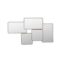 Dutchbone Spiegel 'Cordelia' Rubberhout, 70 x 120cm - thumbnail