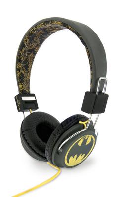 OTL Batman Childrens 'Vintage' thema opvouwbare oorschelp bedrade hoofdtelefoon - zwart