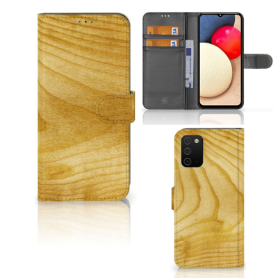 Samsung Galaxy A03s | Book Style Case | Licht Hout