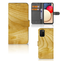 Samsung Galaxy A03s | Book Style Case | Licht Hout - thumbnail