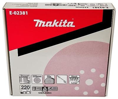 Makita Accessoires E-02381 | Schuurschijf | 225mm | K220 | Velcro - E-02381 Makita Accessoires E-02381 | Schuurschijf | 225mm | K220 | Velcro - E-02381