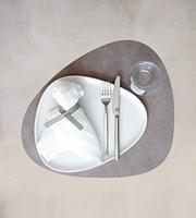 LIND DNA - Dinner Mat Curve - Placemat 37x44cm Nupo Nomad Grey - thumbnail