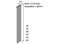 Dutack Brad DA18 CRvs 50 mm doos 4 duizend - 5150017 - thumbnail
