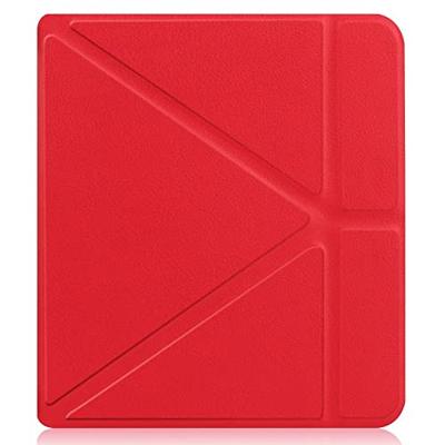 Lunso - Origami sleepcover hoes - Kobo Libra 2 (7 inch) - Rood