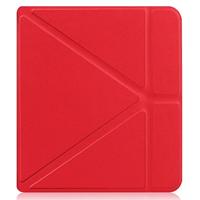 Lunso - Origami sleepcover hoes - Kobo Libra 2 (7 inch) - Rood - thumbnail