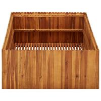 Plantenbak verhoogd 100x100x50 cm massief acaciahout - thumbnail