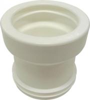 Wisa closet afvoerverbinder / potmanchetlang  nr.3 100/110 mm, wit - thumbnail