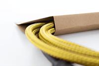 Cordial 14777 Jackplug Instrumenten Aansluitkabel [1x Jackplug male 6,3 mm (mono) - 1x Jackplug male 6,3 mm (mono)] 5 m Zwart, Geel Textielmantel - thumbnail