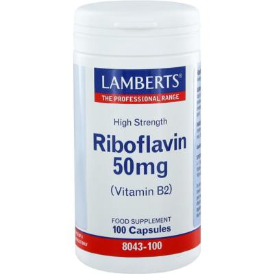 Lamberts Riboflavine 50mg Capsules
