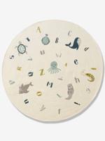 Rond ABC-marine kleed ivoor - thumbnail