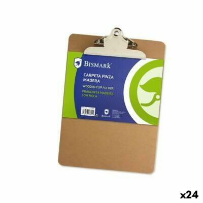 Map met klem Bismark A4 Hout (24 Stuks)