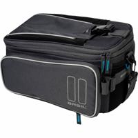 Basil sport design trunkbag - grijze fietsbagagedragertas, 7-15l, waterafstotend, voor reguliere fiets en e-bike - thumbnail
