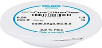 Felder ISO-Core Ultra Clear SAC305 Soldeertin Spoel Sn96,5Ag3Cu0,5 0.5 mm - thumbnail