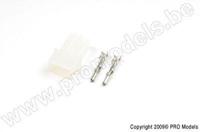 AMP stekker met vergulde contacten, vrouw (4 stuks) - thumbnail