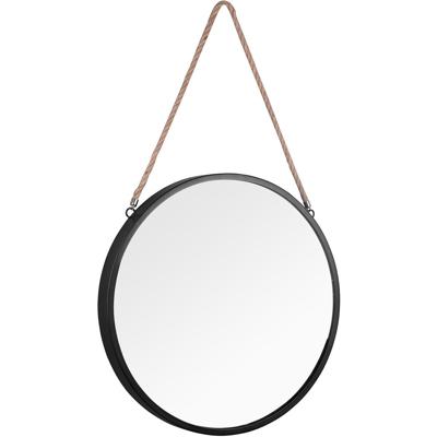 Spiegel - Livion Vicon - Ø40cm - Hangspiegel in Frame - Zwart