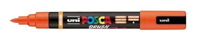 Paintmarker uni posca pc-5br brushpunt m oranje Paintmarker uni posca pc-5br brushpunt m oranje