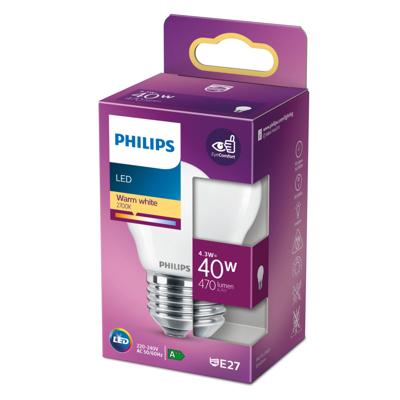 Philips LED Lamp E27 4,3W Kogel Philips LED Lamp E27 4,3W Kogel