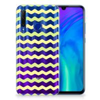 Honor 20 Lite | TPU bumper | Waves Yellow - thumbnail