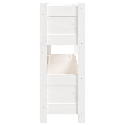 Plantenbak 77x25x66 cm massief grenenhout wit Plantenbak 77x25x66 cm massief grenenhout wit