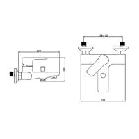 Badmengkraan BWS Karsten Waterbesparend Chroom - thumbnail