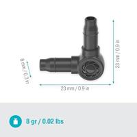 Gardena L-stuk 4,6mm (3/16') - thumbnail