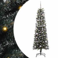 VidaXL Kunstkerstboom met 150 led groen 150 cm pvc en plastic en staal - thumbnail