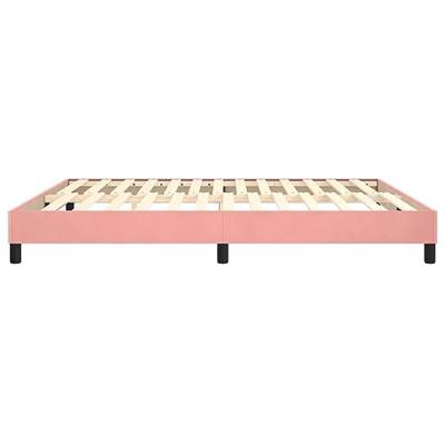 Boxspringframe fluweel roze 180x200 cm
