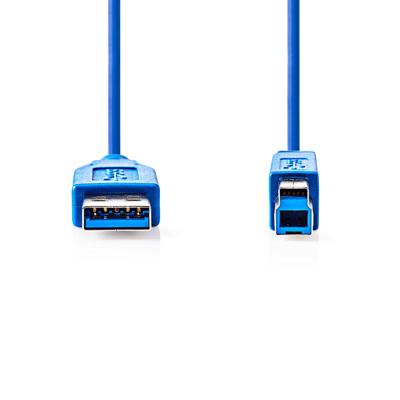 USB 3.0-Kabel | A Male - B Male | 2,0 m | Blauw