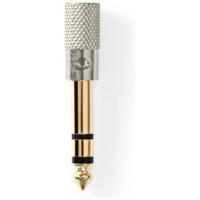 Stereo-Audioadapter | 6,35 mm Male | 3,5 mm Female | Verguld | Recht | Aluminium | Metaal/Goud | 1 st. | Cover Window Box - thumbnail