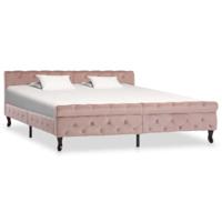 Bedframe fluweel roze 180x200 cm - thumbnail