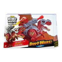 Interactieve dinosaurus - ZURU - ROBO ALIVE Dino Wars T-Rex - Loopt en brult - Defensieve bepantsering - Raketwerper - thumbnail