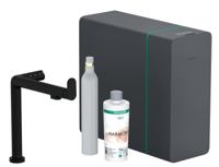 Hansgrohe Aqittura M91 SodaSystem 240, 1jet, starter set, mat zwart - thumbnail