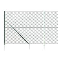 VidaXL Gaashek met grondankers 0,8x25 m groen - thumbnail