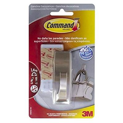 Haak voor ophanging 3M 1,3 kg Grijs metaal Metaal (1 Stuks) Haak voor ophanging 3M 1,3 kg Grijs metaal Metaal (1 Stuks)