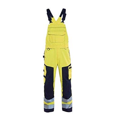Blåkläder Multinorm bretelbroek 26081514 | High-Vis Geel/Marineblauw | Maat 64 - 7330509501597
