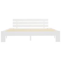 Bedframe massief grenenhout wit 180x200 cm - thumbnail
