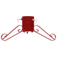 VidaXL Kerstboomstandaard 58x58x21 cm rood - thumbnail