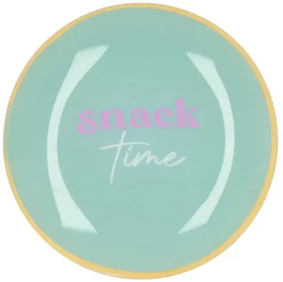 Plate round snack time 18x18x2cm
