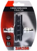 Simson Remblokken v-brake 72 x 12,5 mm zwart 2 stuks - thumbnail