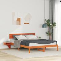 Bedframe Wasbruin 160 x 200 cm Massief grenenhout - thumbnail