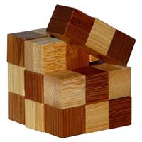 Eureka 3d bamboo breinpuzzel snake cubes ** - thumbnail