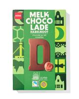 HEMA Chocoladeletter melk hazelnoot D 140g - thumbnail